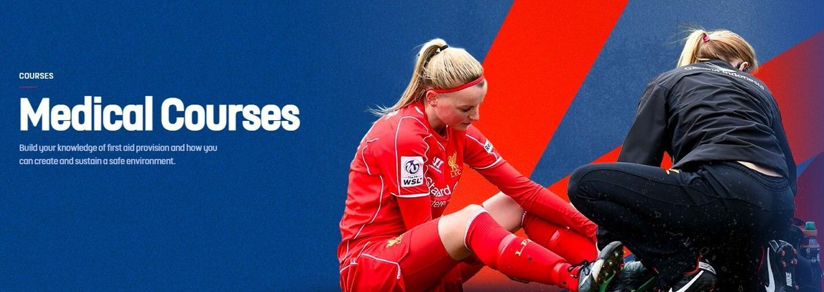 CumberlandFA's tweet photo. 𝗠𝗲𝗱𝗶𝗰𝗮𝗹 𝗖𝗼𝘂𝗿𝘀𝗲𝘀 🚑️ 

Ahead of the new season, build your knowledge of first aid provision and how you can create and sustain a safe environment with these courses from England Football Learning ⬇️ 

https://t.co/dAfyZGcrGa https://t.co/z6pxv25vyd
