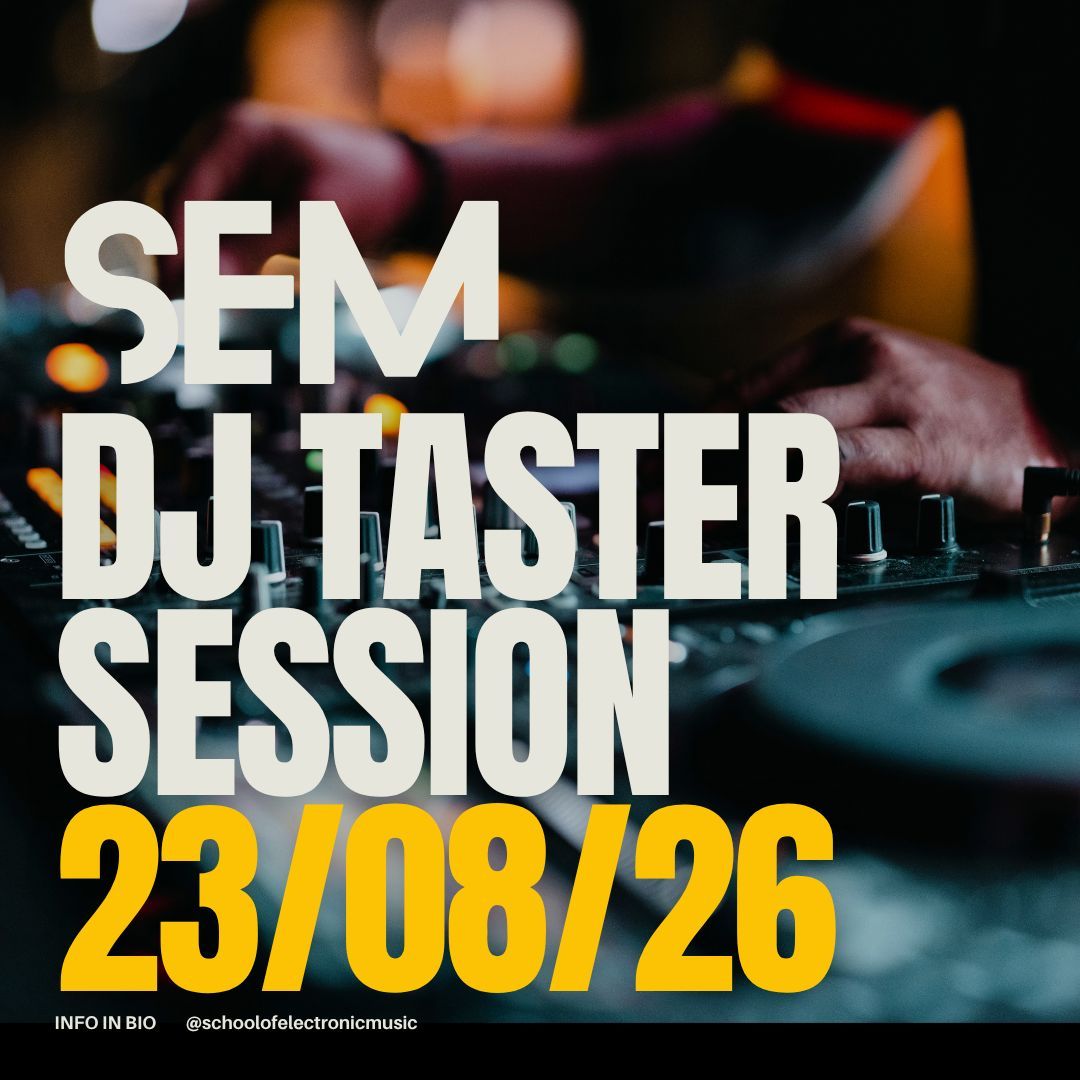semmanchester's tweet photo. Always wanted to learn to DJ but don't know where to start ?
Register for the SEM MCR DJ Taster Course.
This 4 hour session will teach you the basics and will give you an insight into what DJ-ing is all about.
Register at https://t.co/cRd2gU6Yr2
#semmanchester # semmcr # djlesson https://t.co/PSLxNDEJzF