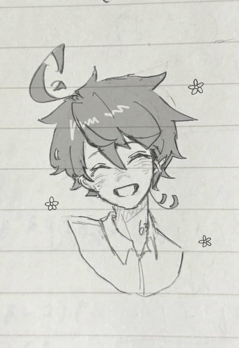 bLwkuE4aGx89123's tweet photo. 勉強集中出来なくなった時はいつも天使の微笑みエマちゃんを描いちゃう😉 https://t.co/kFzADRXXae