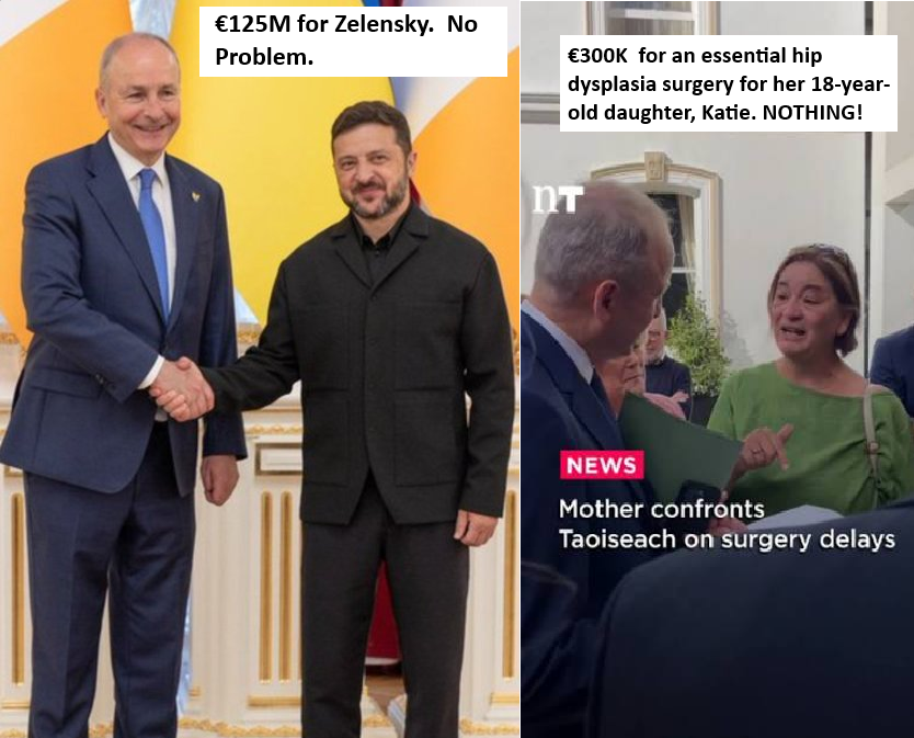 WatchdogTh96012's tweet photo. As Irish Citizens, how long more are we going to put up with the mismanagement of Irish taxpayers money.  I want my taxes to go towards Katie's operation, not some comedy actor touring the world for handouts. 
#Ireland #IrelandFirst #HoldThemAccountable https://t.co/cSWide30Me