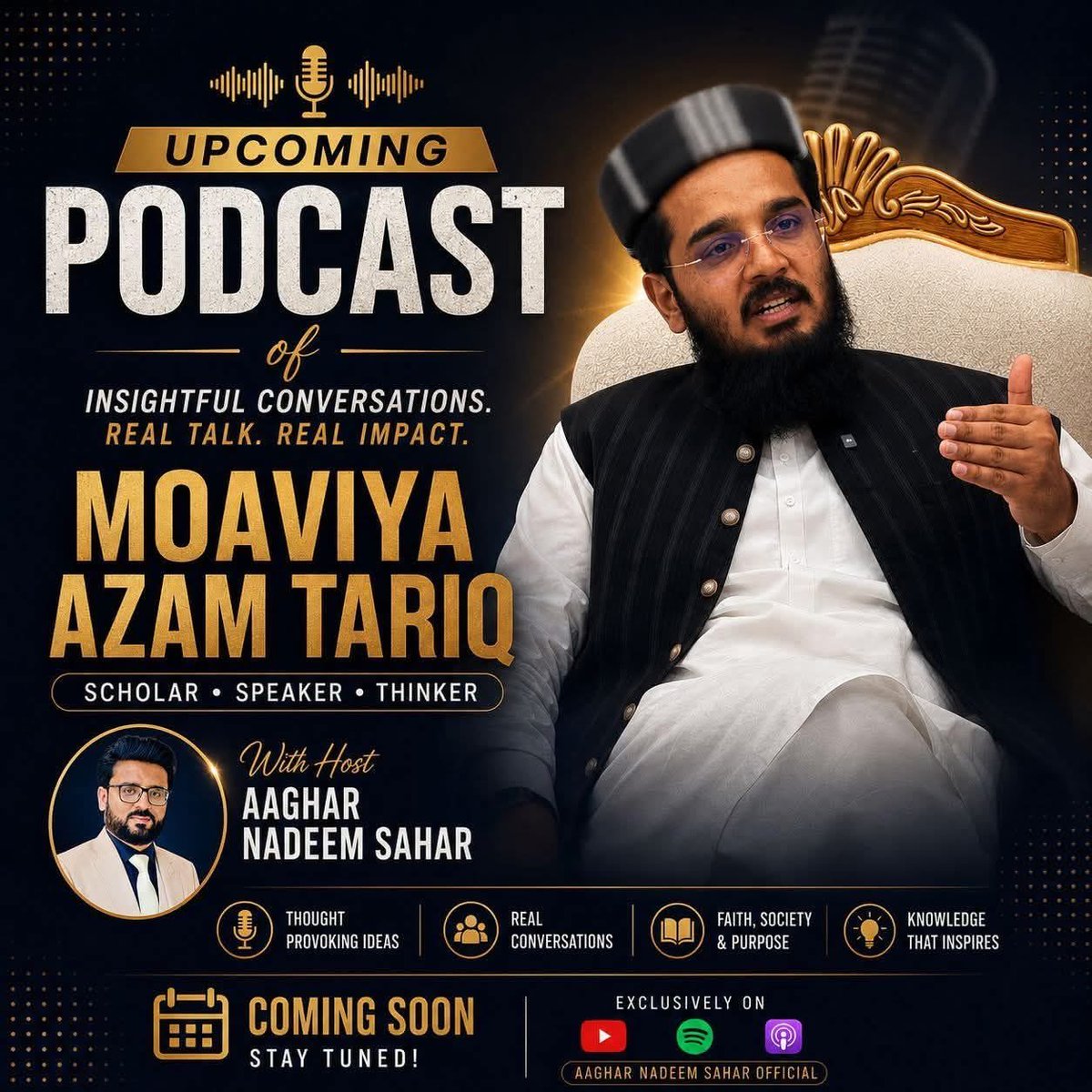 teammoaviaazam's tweet photo. ایک نئی پوڈکاسٹ کے ساتھ 
آ رہا ہے شیر کا بیٹا 😎✌️ 

#teammoaviaazam 
#moaviaazam 
#podcast https://t.co/SW2PQrDp14