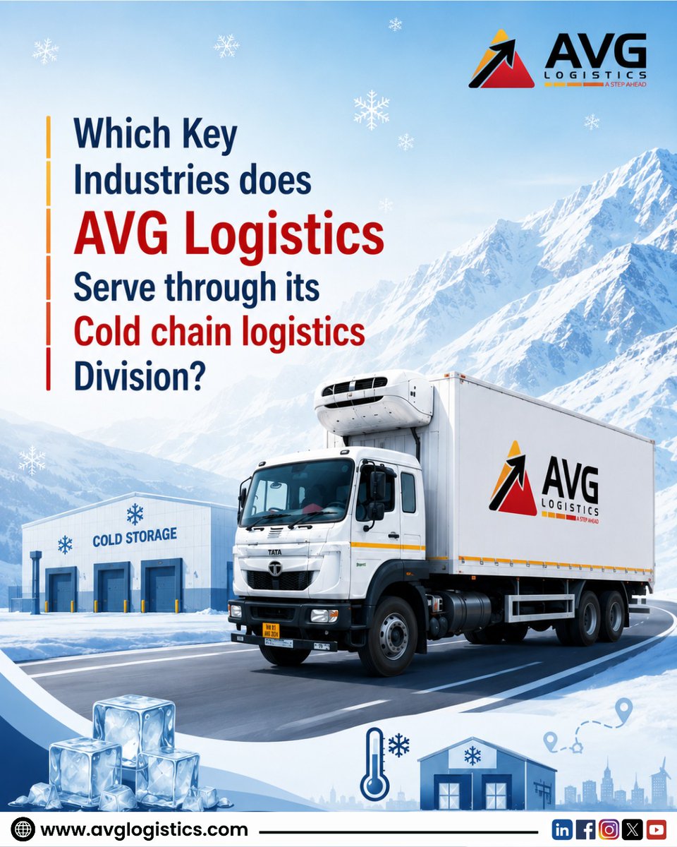 LogisticsAvg's tweet photo. Temperature-sensitive cargo demands precision at every stage.
From pharmaceuticals to fresh produce, we deliver with care and confidence.
🌐 https://t.co/q1wmjqclMR
#AVGLogistics #ColdChainLogistics #PharmaLogistics #FoodLogistics #FMCG #TemperatureControlled #SupplyChain https://t.co/NnCVSlwkGX