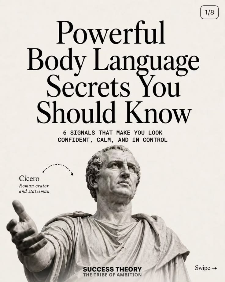 KnowledgeOfOld's tweet photo. Poor body language, makes you a peasant.

Powerful body language makes you a King. 

Here are 6 powerful Body Language Secrets You Should Know:

A Thread 📌 https://t.co/r2gfMI8QL8