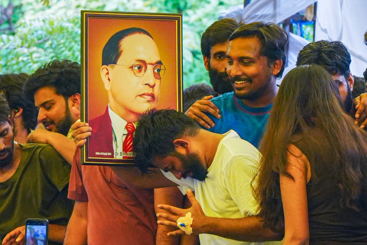 Cockroachisback's tweet photo. Today’s victory is a powerful testament to the extraordinary foresight of Dr. B.R. Ambedkar and the framers of our Constitution. 

Decades ago, Babasaheb envisioned a nation where power flowed directly from the people, and he engineered the framework to make that possible. Jai Samvidhan! Jai Bhim!