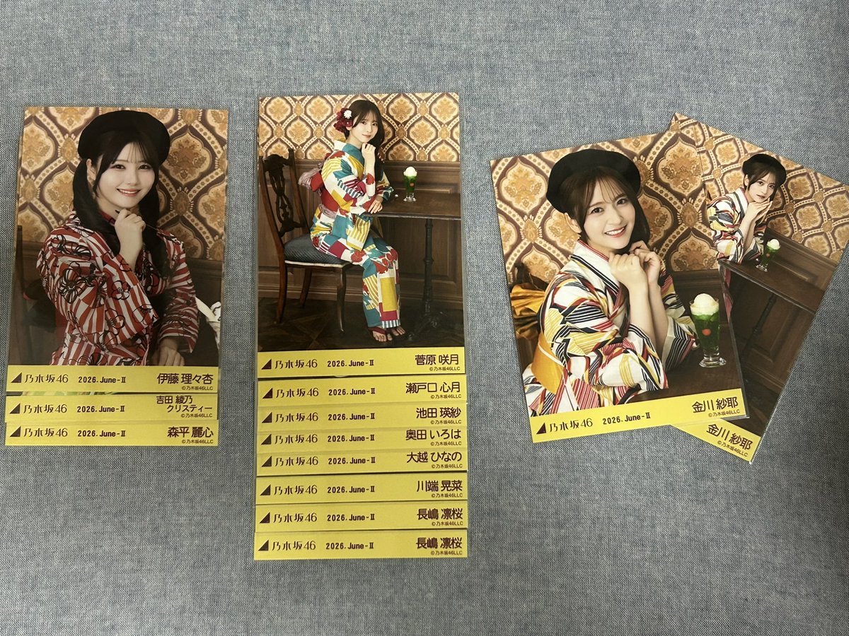 treak_41's tweet photo. 乃木坂 全ツ 生写真 トレ
真夏の全国ツアー2026
14th anniversary
@浴衣 レアポ、アニバ レアポ

譲・提供)写真の物

求・希望)
浴衣池田座りヨリ
アニバ海邉座りヨリ

緩・希望)
浴衣海邉座りヨリヒキ
アニバ池田座りヨリヒキ

浴衣⇔アニバの異種トレ可能です。
池田には複数出せます。 https://t.co/ORF3bMsajl