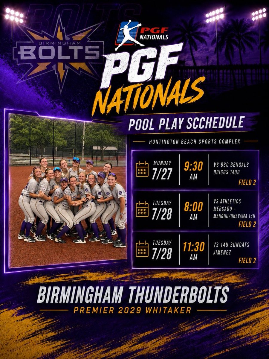 CChaney2029's tweet photo. โ๏ธโ๏ธโ๏ธ Wheels up and heading to Cali for PGF Nationals! Cannot wait for tomorrowโs @BHMBoltsOrg workout to prepare for pool play on Monday! This season has flown by and hoping to bring home the ๐ with my @Bolts_2029 sisters! ๐๐๐ฆ
#boltsboom #BHMBoltsMade
@LineDsoftball @ExtraInningSB @DiamondAddicts @SoftbalAmerica @MaxPreps @los_stuff @PrepSoftball