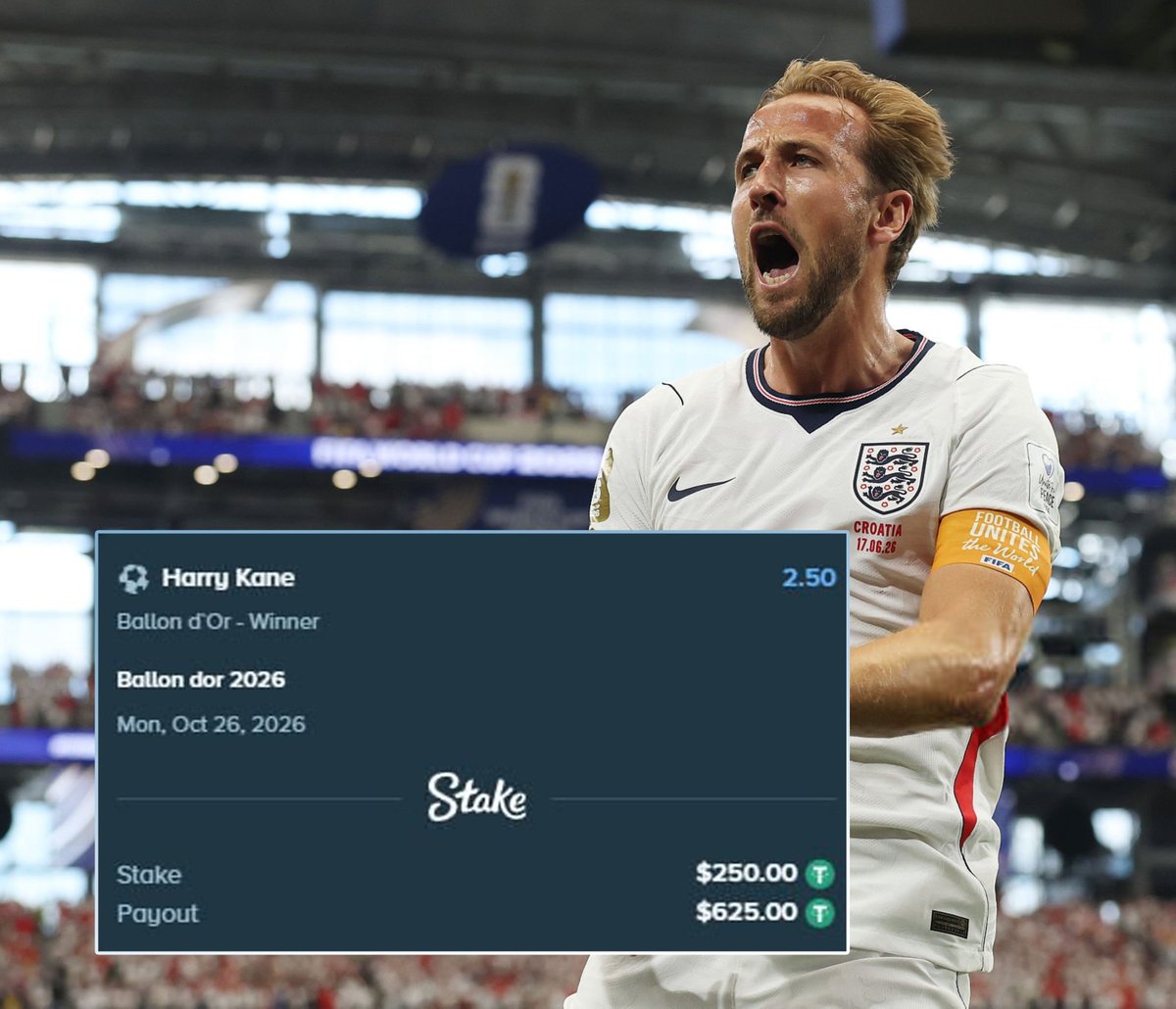 TouchlineX's tweet photo. 🚨 𝗡𝗘𝗪: Harry Kane's 2025–26 season belongs in the conversation with the greatest forward seasons ever.

65 games, 73 goals, 8 assists for Bayern and England combined.

It is the best season for a forward since Lionel Messi's 2011/12.

Ballon d'Or material. https://t.co/T4Qr9XJgpU