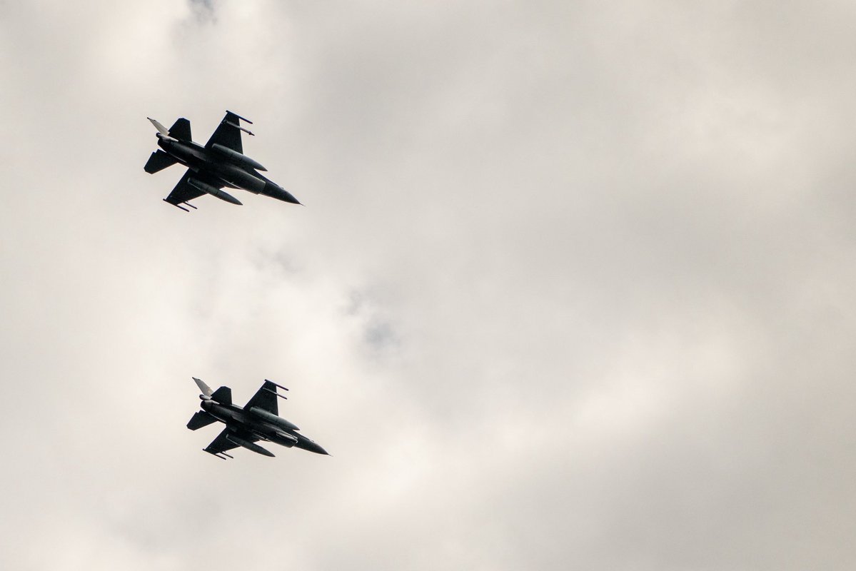 GitanasNauseda's tweet photo. Today in Klaipėda, we held the traditional wreath-laying ceremony in memory of those who never returned from the sea – one of the oldest traditions of Lithuania’s Sea Festival.

The ceremony began with a flyover by Romanian fighter jets serving in NATO’s Air Defence mission – a powerful symbol of Allied solidarity and our shared commitment to the security of the Baltic region.