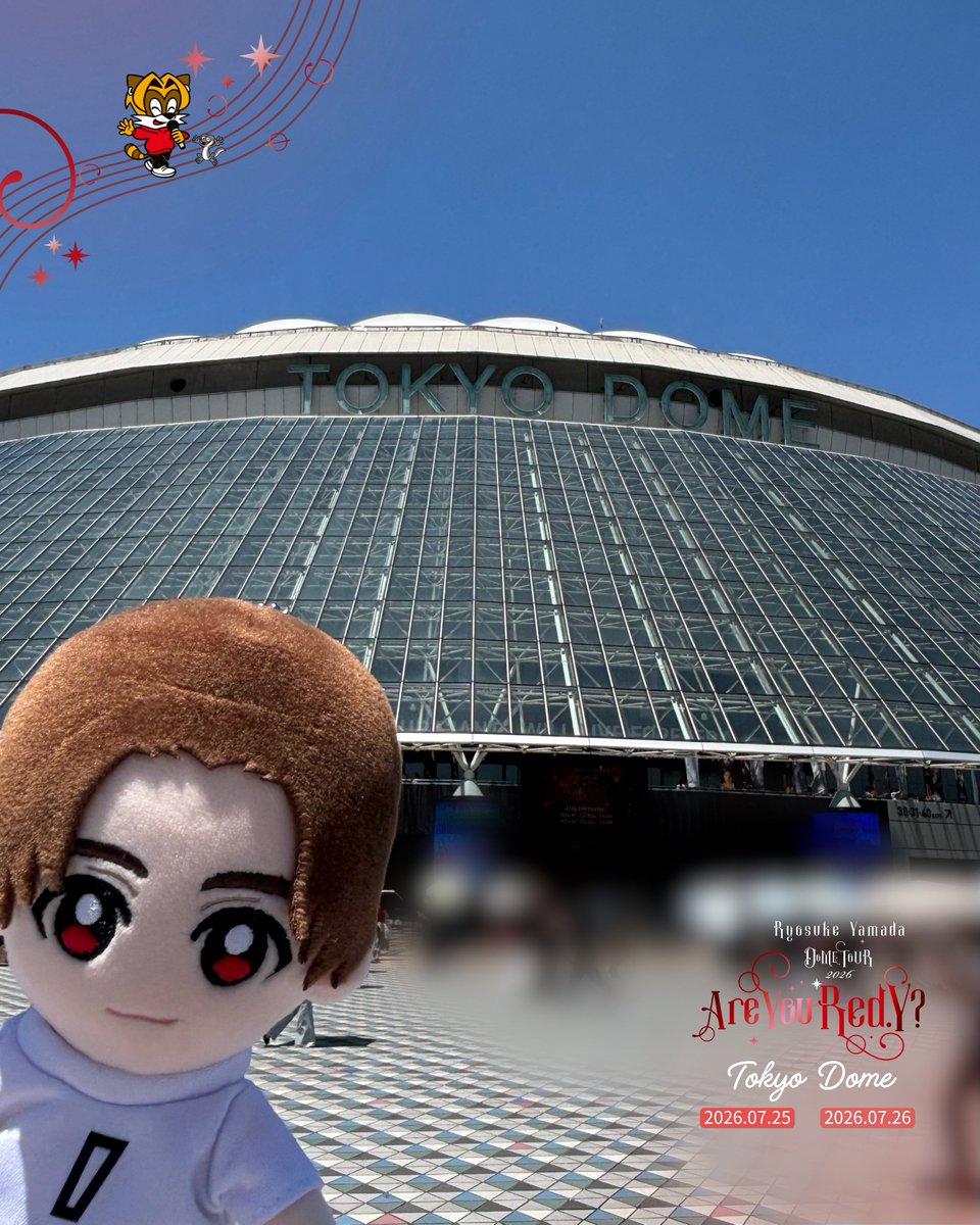 JpLiveProgram's tweet photo. 山田涼介 DOME TOUR 2026
7/25(土) 東京ドームDAY1 現地レポート＆水道橋駅混雑状況！

▼会場アクセス・物販待ち時間
https://t.co/sl69w50NFY

📍東京ドーム
#AreYouRedY
#山田涼介 #RyosukeYamada https://t.co/Nvu9WfG4TV