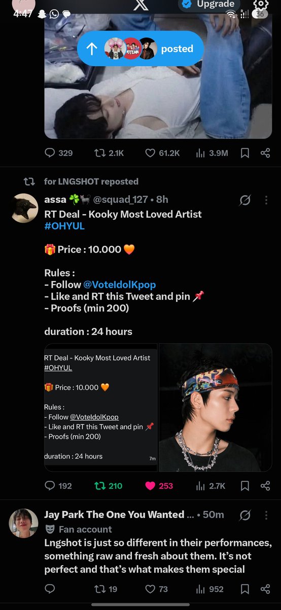 Rubinav09505485's tweet photo. @squad_127 @VoteIdolKpop Done https://t.co/LTbifzBA5R