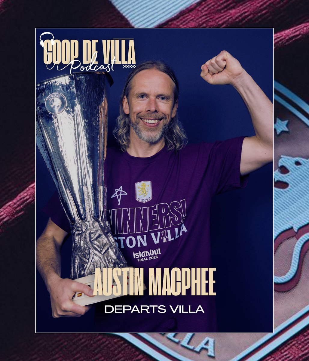 CoopDeVilla_'s tweet photo. 🚨Podcast out now🚨
full breakdown of Austin MacPhee’s departure, what it means for Villa, and how Emery’s setup might shift next. Watch on YouTube, listen on Spotify, and get your thoughts in below.
UTV💙💜
#AVFC #AstonVilla #CoopDeVilla #PodcastOutNow #UTV https://t.co/jPkJEdZVQG