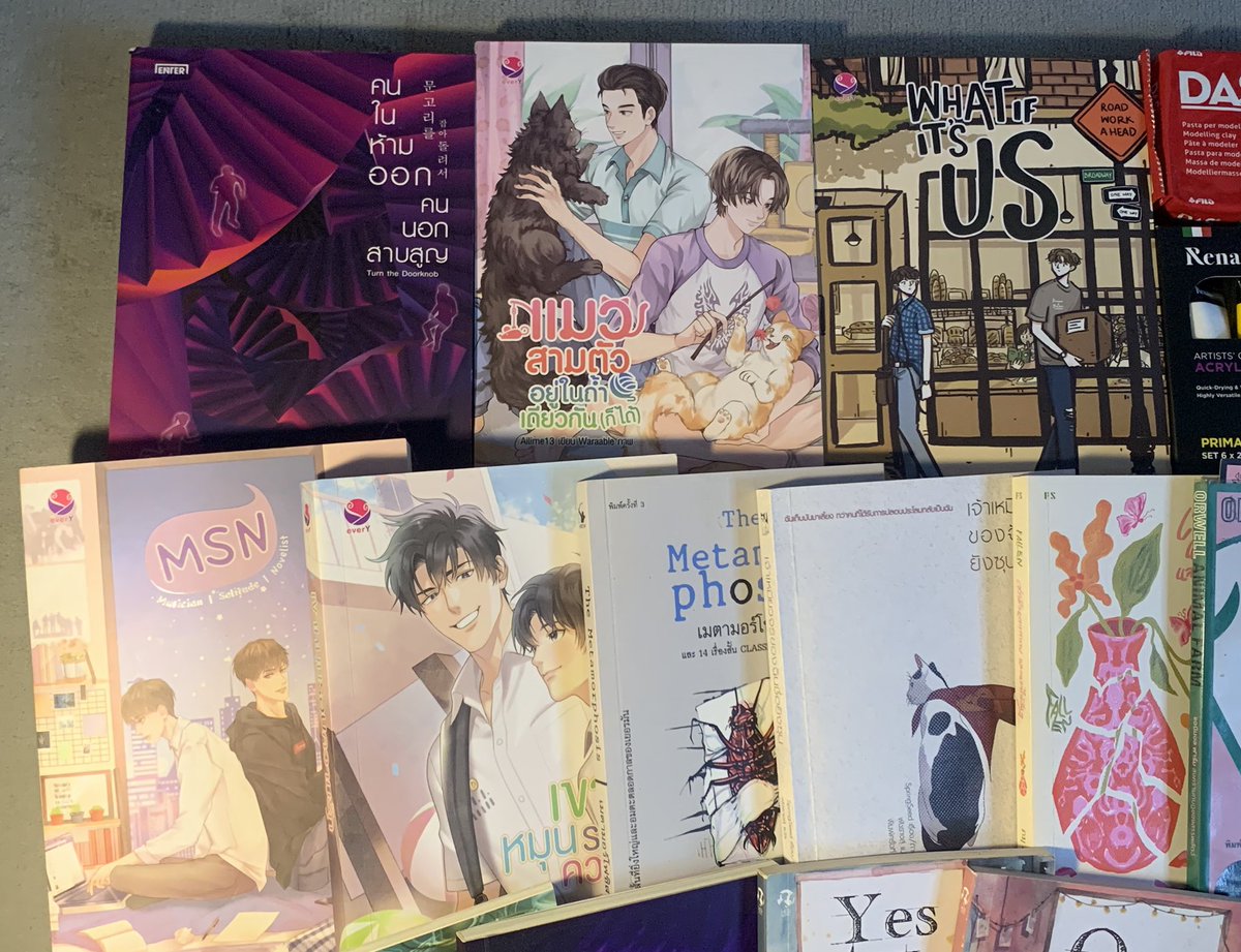 xxxcmn's tweet photo. โล๊ะหนังสือมือสอง ฟรีค่าส่งคับ
หาเงินไปทำตามฝัน(ลมๆ แล้งๆ )

dm มาสอบถามหรือขอดูเพิ่มเติมได้นะคับ
รับหลายเล่มลดได้คับ

ดินปั้นกับสีอะครีลิคไม่เคยแกะคับ(ไม่มีเวลาปั้น;-;)
#ส่งต่อหนังสือ #ส่งต่อหนังสือมือ2 #หนังสือมือสอง #หนังสือมือสองสภาพดี #ดินปั้น #สีอะครีลิค https://t.co/zcpd6grGSN