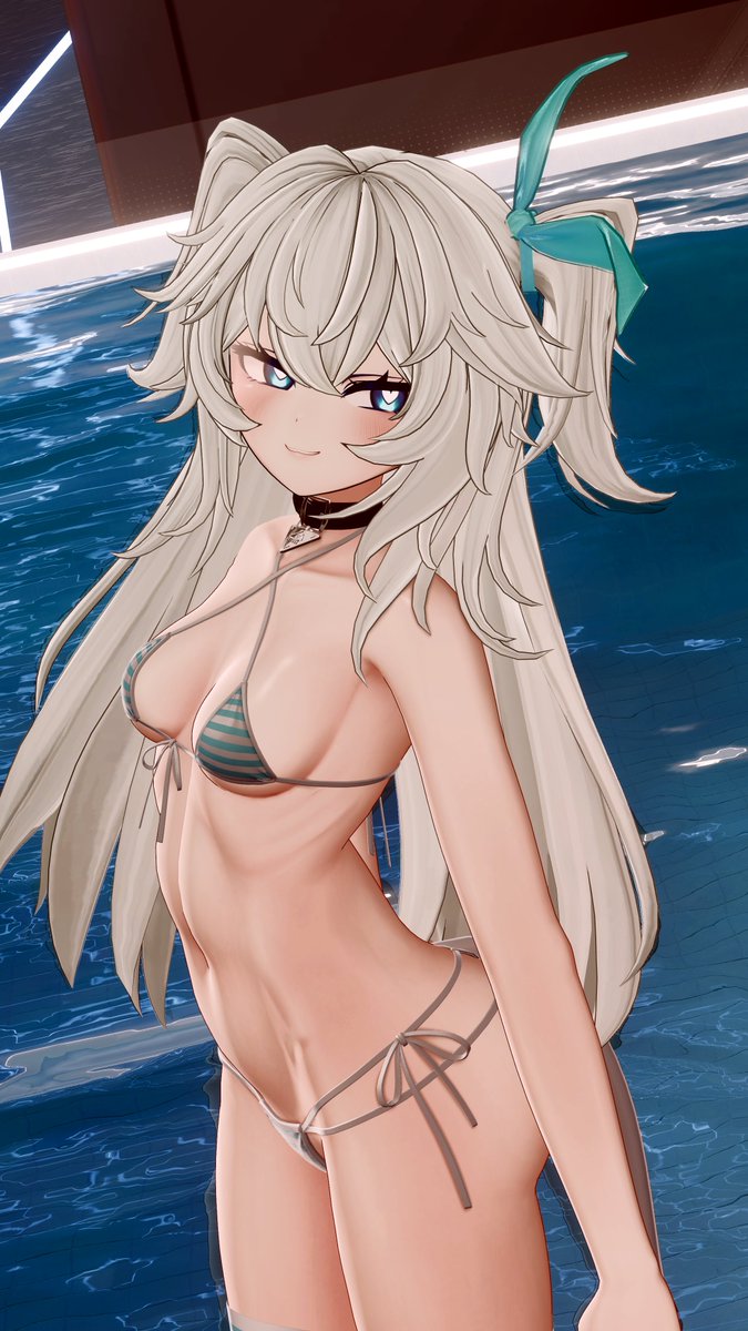 IzzyKalt's tweet photo. Swimming with Florence~
#Florence #GFL2 #ドルフロ２ https://t.co/LxIZVMJYVX