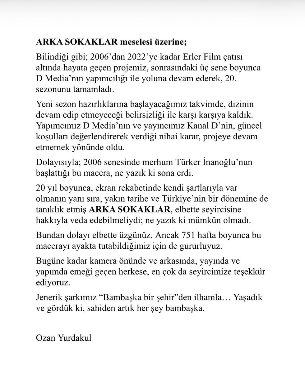ozanemre's tweet photo. 🚨🚨🚨 ARKA SOKAKLAR 🚨🚨🚨 https://t.co/0ohtrkKtd6