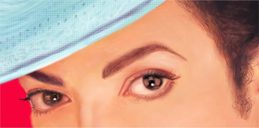 lkhafel's tweet photo. i used to obssess over drawing every little detail and blending it all as neatly as possible in circles, but then its funny cuz you look at his cap and i just slapped a canvas texture from paint tool sai hdjsjdjfjfj https://t.co/nb7qmWnjda