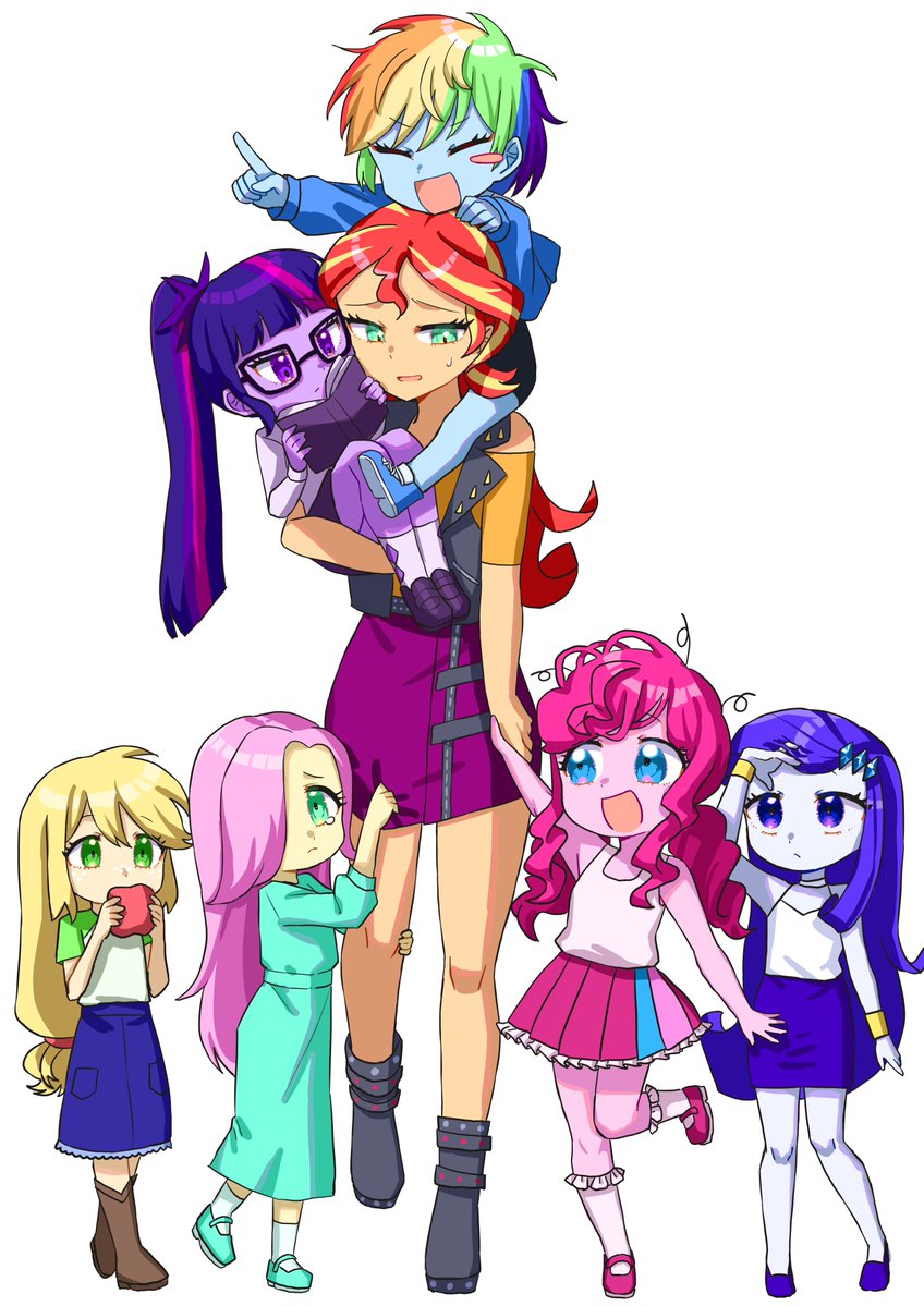 sinamon00777's tweet photo. サンセットシッター
#mylittlepony #mlp #eqg https://t.co/Hu6SSH0Z4O