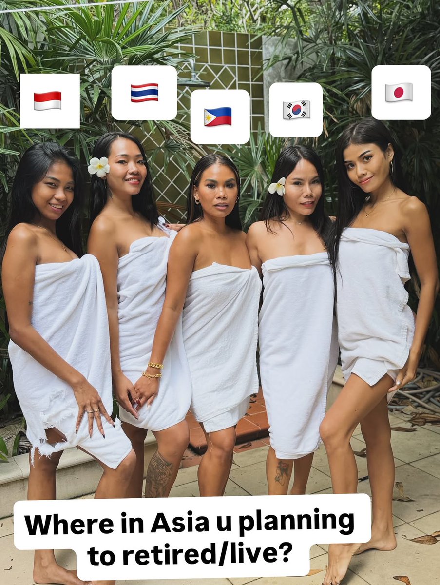 morenamitch3's tweet photo. Where in Asia u planning to retired or live?
Indonesia 🇮🇩 Thailand 🇹🇭 Philippines 🇵🇭 Korea🇰🇷 Japan 🇯🇵
Comment below 👇 https://t.co/dwO18KTa7N