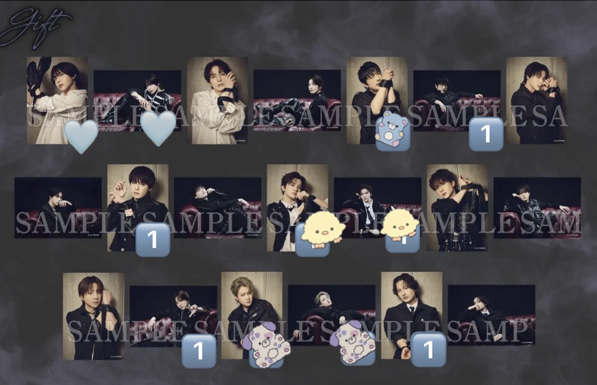 ko70080437's tweet photo. 【交換】舞台gift ランブロ トレーディング

譲》画像参照 

求》 ♡のものor定価

A⇔Bでの交換可。
26（夜）、27（夜）
いずれも現地手渡しにてお願いします。 https://t.co/f1NAIq6Abu