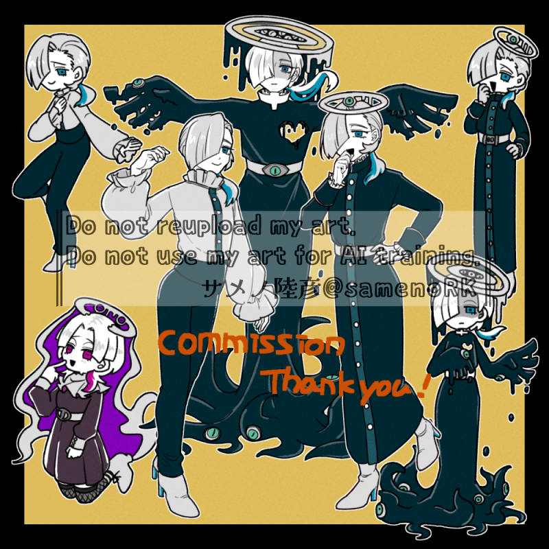 samenoRK's tweet photo. 「つなぐ」の落書きリクエストプランで詰め込みイラストを描かせていただきました🎨魅力的で素敵なキャラデザ…！！
クライアント様にはそれぞれ大きめな透過画像も納品しています～！ご依頼ありがとうございました！
https://t.co/cw2I5rn3EO 
#つなぐ #commission https://t.co/45CXxhtYhj