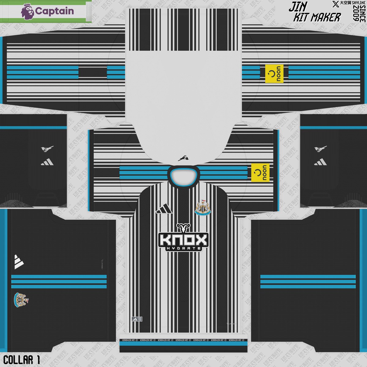 JinKitmaker's tweet photo. Newcastle United 26/27 EPL   

⚫️⚪️Home  &amp; Gk Kits   

https://t.co/Wjq6CLysYm

#eFootball #PES2021 #Kitpack #peskit #kitmaker #NewcastleUnited #NUFC #adidas https://t.co/L37ldODgaT
