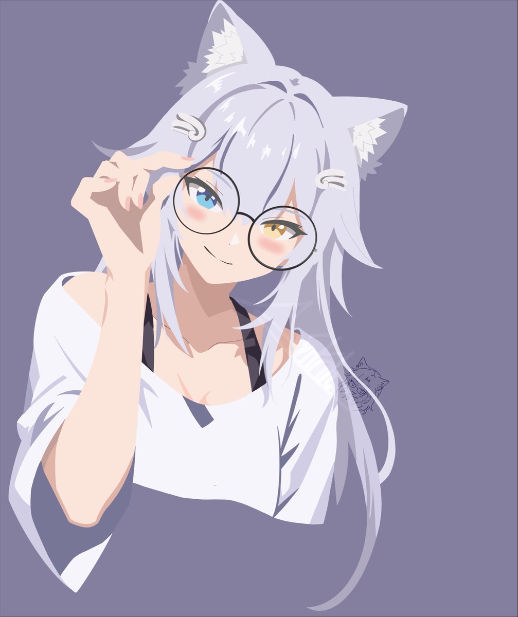 Arioto_h's tweet photo. No sé por qué, pero este dibujo me transmite mucha paz. 🤍✨
Fan art para nephtunie #NephuArts https://t.co/2q82cEJmCU
