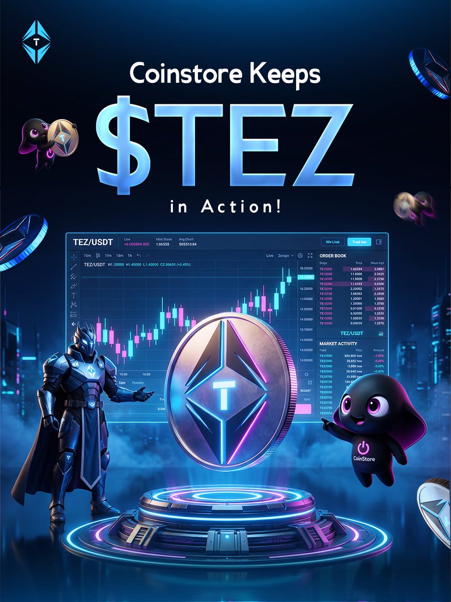 _tezverse_'s tweet photo. The official pair is already live
Buy and sell orders keep entering
The chart gives traders more to follow
Open TEZ/USDT and buy TEZ today!

Trade Now: https://t.co/sCKSLZISSQ

Contract: 0xe90D5F442D651E32E95f71Da0a39f22f4c5E0bD5

#Tezverse #TEZ #Web3Gaming #coinstore #trading https://t.co/YjKCAuxhWU
