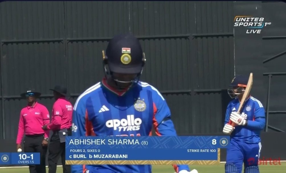Brutu88's tweet photo. Abhishek Sharma last 5 innings 

8 vs Zim
1 vs Zim
3 vs Eng 
16 vs Eng
10 vs Eng 

He was an utter failure in the WC. But it seems like consistency and failures are only applicable to Sanju Samson, who single handedly won the World Cup. What stinking politics by @BCCI @imAagarkar https://t.co/AFAS6Ck245