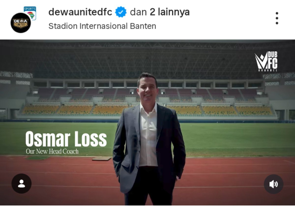 IndosFC's tweet photo. 🚨 OFFICIAL 🚨

DEWA UNITED resmi umumkan pelatih asal Brasul, 🇧🇷Osmar Loss sebagai nakhoda tim untuk mengarungi 🇮🇩ISL musim 2026/27.

Osmar Loss sebelumnya menjabat sebagai pelatih kepala klub kenamaan Iran, yakni🇮🇷Persepolis (1st tier) pada musim 2025/26.

Untuk level ASEAN, nama Osmar Loss pernah menukangi 🇹🇭Buriram United (1st tier).

Osmar Loss tercatat berhasil membawa klub kenamaan Tailan tersebut meraih empat gelar Juara di musim 2024/25.

✅🏆 🇹🇭TL1
✅🏆 Piala FA Thai
✅🏆 Thai League Cup
✅🏆 ASEAN Club Championship

ANOTHER NEWCOMER HEADCOACH COMING TO THE LEAGUE! 🙌
WELCOME TO INDONESIA, OSMAR LOSS! 🇧🇷⚫