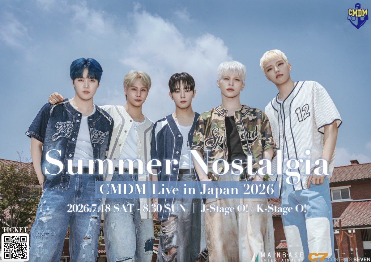 CMDM_JAPAN's tweet photo. #CMDM Live in Japan 2026 -Summer Nostalgia–

いつも素敵な笑顔をありがとう🥰大好き🥰
今シーズンもたくさん楽しんでください💖

𝑵𝑬𝑿𝑻 𝑳𝑰𝑽𝑬
🗓️7/26(日) 18時
📍K-stage O!
🎫当日券あり
https://t.co/MfBJjerZTf

🩵初回観覧無料+2ショットチェキ撮影🎁

#シーエムディーエム #新大久保 https://t.co/QareZxeTqf
