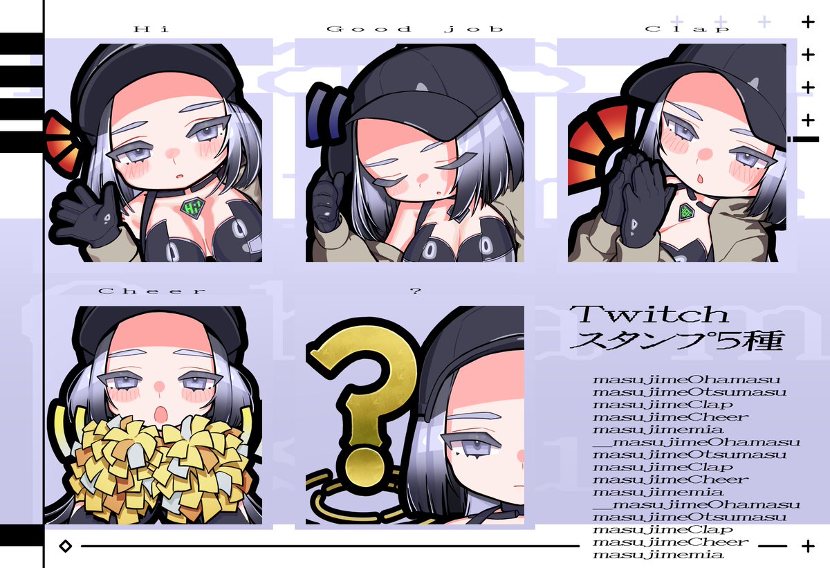 zengdi129's tweet photo. TwitchのスタンプやLive2D(未実装)のためOCを作りました. https://t.co/ql4JaaTWvo
