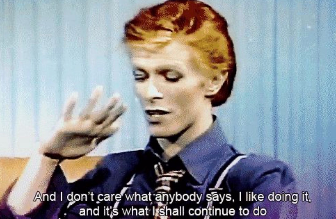 unknow_sob's tweet photo. if i had a book with everytime #davidbowie spoke pure wisdom it would probably be called “my bible” https://t.co/Iyywi2nf0Y