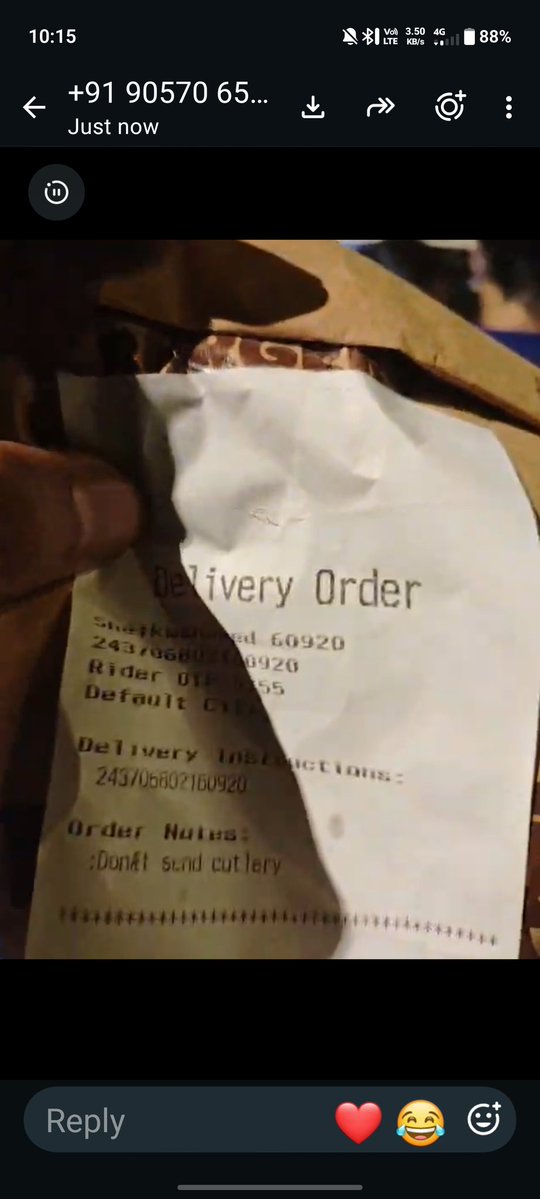 _ishubh7's tweet photo. Ordered food remotely via @zomato (Order #8391754215) on 24/07/26 frm 'Baap of Rolls' Delhi.
The receipt delivered was dated 22/07 &amp; delivery proof images were blurred.
@zomatocare's unbelievable response? "It was double-sided printing!"🤡
#shame #zomato #cjp #ConsumerCourts https://t.co/o2rRNtFnSk