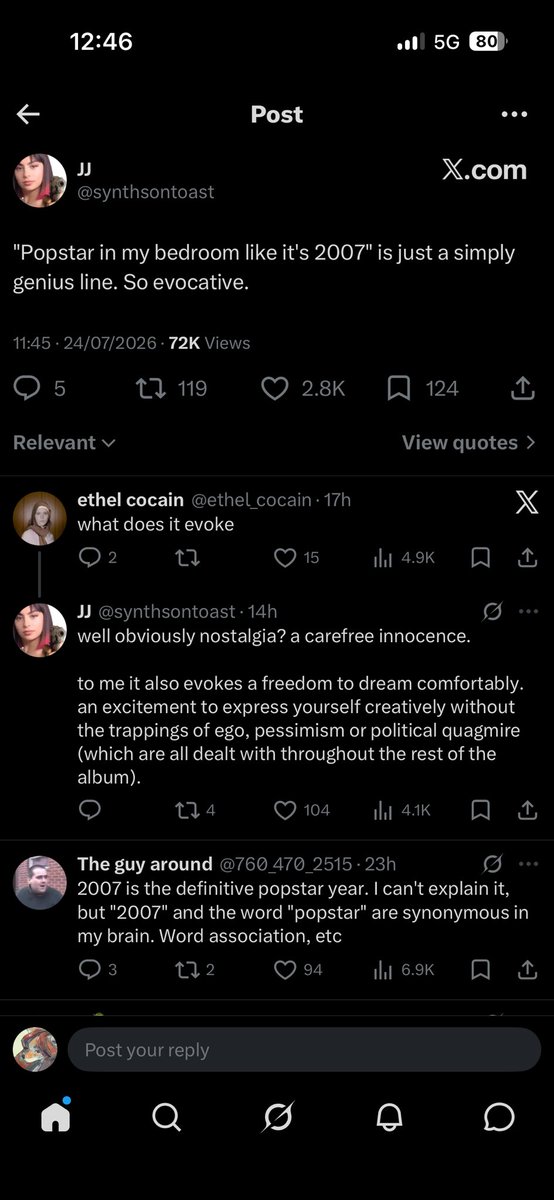 furryslag's tweet photo. charli making that substack was intellectual warfare kinda https://t.co/GTQIn2yrTL
