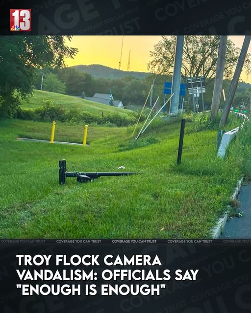 JasonBassler1's tweet photo. 3 Flock cameras in Troy, NY were taken down.

Officials: "Enough is enough."

Americans: "That's exactly what we've been saying about mass surveillance for years." 

Can you hear us now? https://t.co/lDbTvzUFjx