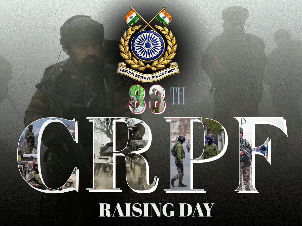 nazeenseikh's tweet photo. 🎯 Every   challenge accepted. Every responsibility fulfilled. Every mission completed   with professionalism and pride. 🇮🇳 CRPF@88 #CRPFRaisingDay #CRPFDay https://t.co/iXz9twzf7c