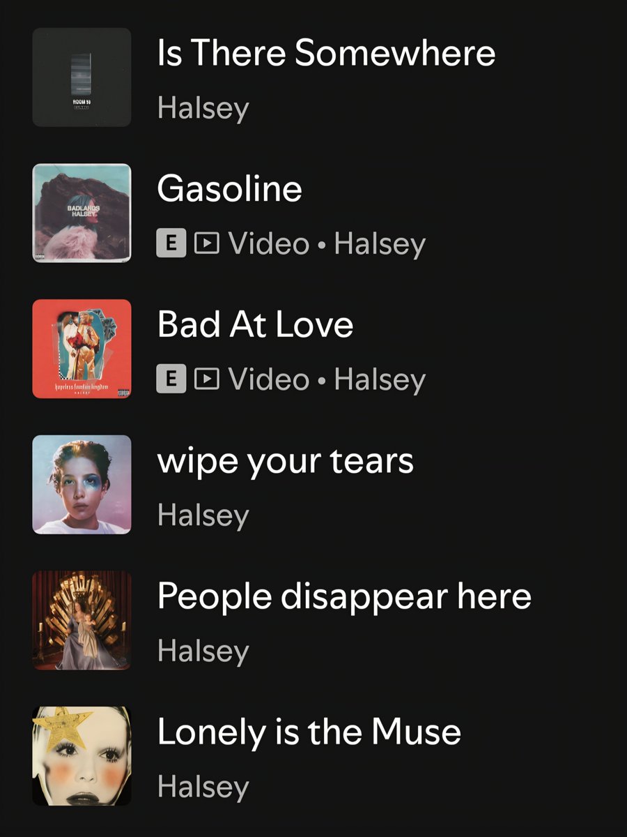 LaJefaJazmine's tweet photo. me and my favorite halsey song from each project https://t.co/iflYdLEf2x