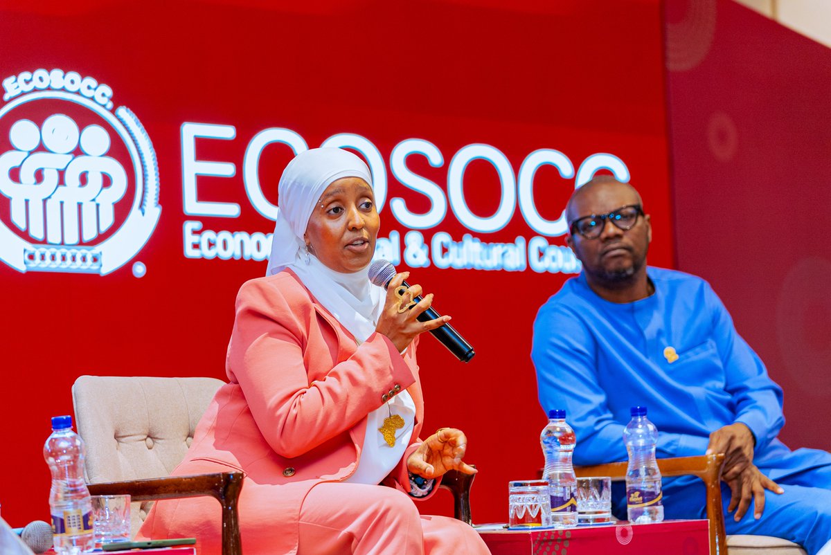 AU_ECOSOCC's tweet photo. "We have beautiful policies in #Africa... beautifully written strategy documents... But the critical question is: how do we implement them?"

Speaking at the 2️⃣0️⃣2️⃣6️⃣ #ECOSOCCCitizensForum, Hon. @lensamekonnen, Ethiopia's former Minister of Tourism, called for stronger citizen participation in policymaking, arguing that implementation begins when people help shape policies from the start.

She urged #civilsociety to move beyond recommendations and focus on practical action: "Make it impossible for every public sector official... to avoid your voice. Be strategic, be loud, and most importantly, be very insightful."

📍Addis Ababa, #Ethiopia 🇪🇹

#ECF26 #ECOSOCCECF2026 #TheVoiceOfTheAfricanCitizenry #AUTOTY2026 #YearOfWaterAndSanitation #Democracy