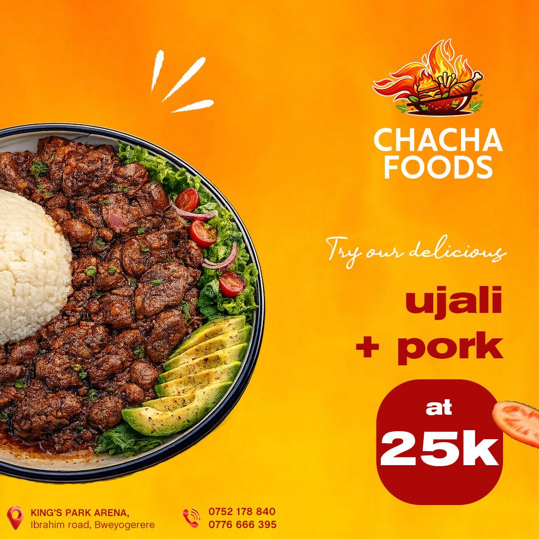 ChachaFoods26's tweet photo. Ujali + Pork at just 25k — enjoy it Kikalayi style! 🍖🔥

#Chachafoods || #VisitKPA https://t.co/2ouPDcQhe1