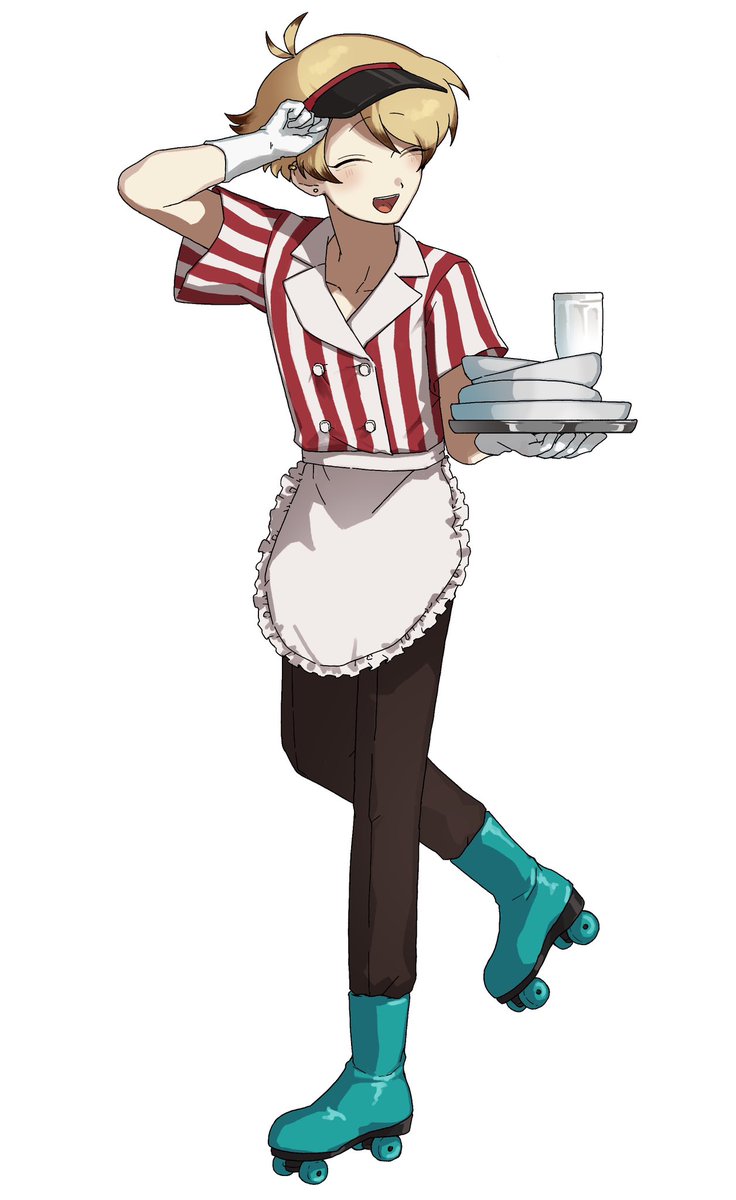 Ranoo_trpg's tweet photo. 【offal diner】

継続(ダイナー姿) https://t.co/ontcqaBEBq