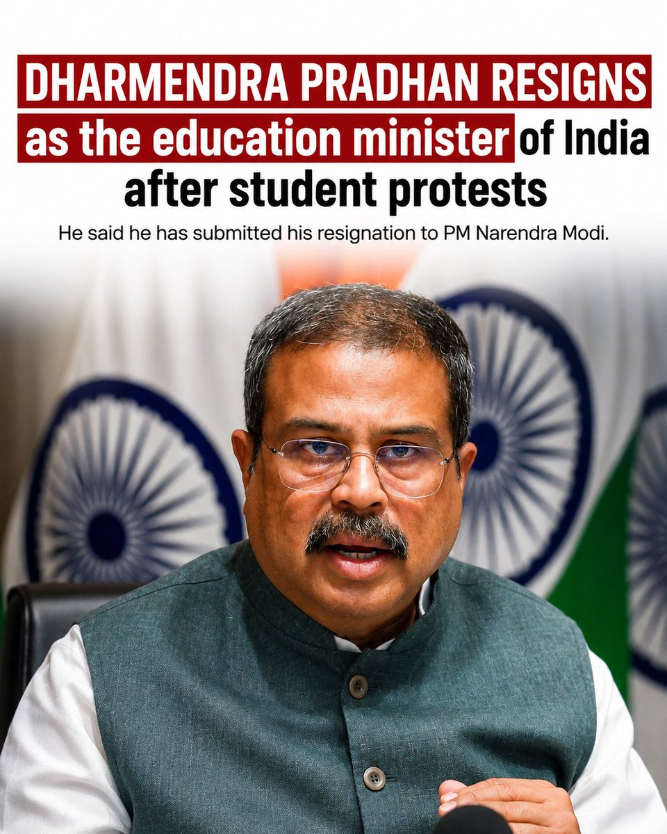 17ani29's tweet photo. Students protested. A Union Minister resigned. 

That's not chaos. That's accountability. That's the Constitution doing exactly what it was built to do. 🇮🇳

#Democracy #DharmendraPradhan #StudentPower #NEETExamProtest https://t.co/wQiky1cd5f