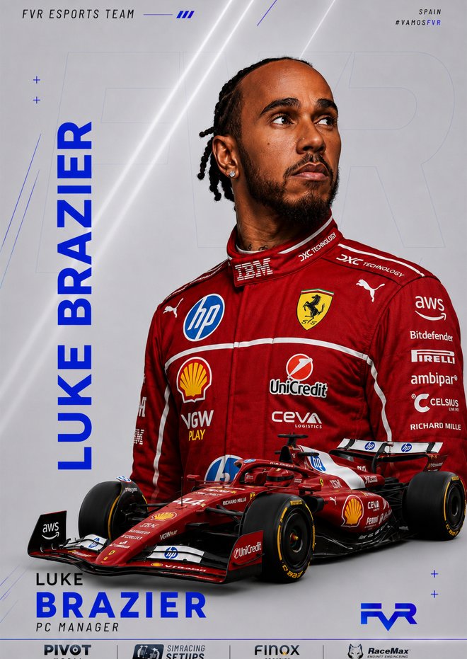FVRCampeonato's tweet photo. New day, new signing

Today we welcome @LukeBrazier0 to the team, as part of our team's restructuring!

A dedicated and strong addition to our management team, whom we are extremely happy to work together with on our future projects

@SetupLabShop @SimRacingSetups https://t.co/bUgi6raZQv
