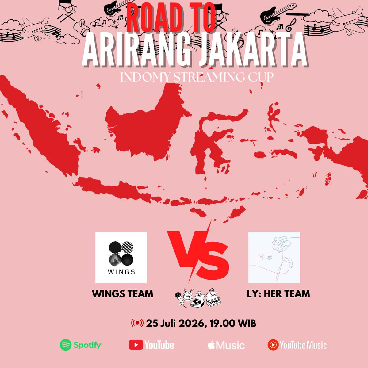 BTStreamingID's tweet photo. ROAD TO ARIRANG JAKARTA [Week 2] Start 🥳 

Yuk pilih ALBUM BTS terfavorit kalian untuk gabung menjadi TEAM dan like playlistnya. Let's go ARMY 🔥

LY HER TEAM
WINGS TEAM
INDOMY STREAMING CUP
#BTS_ARIRANG #BTS_SWIM

—Playlist Next Tweet— https://t.co/Wn9rzs1hcj