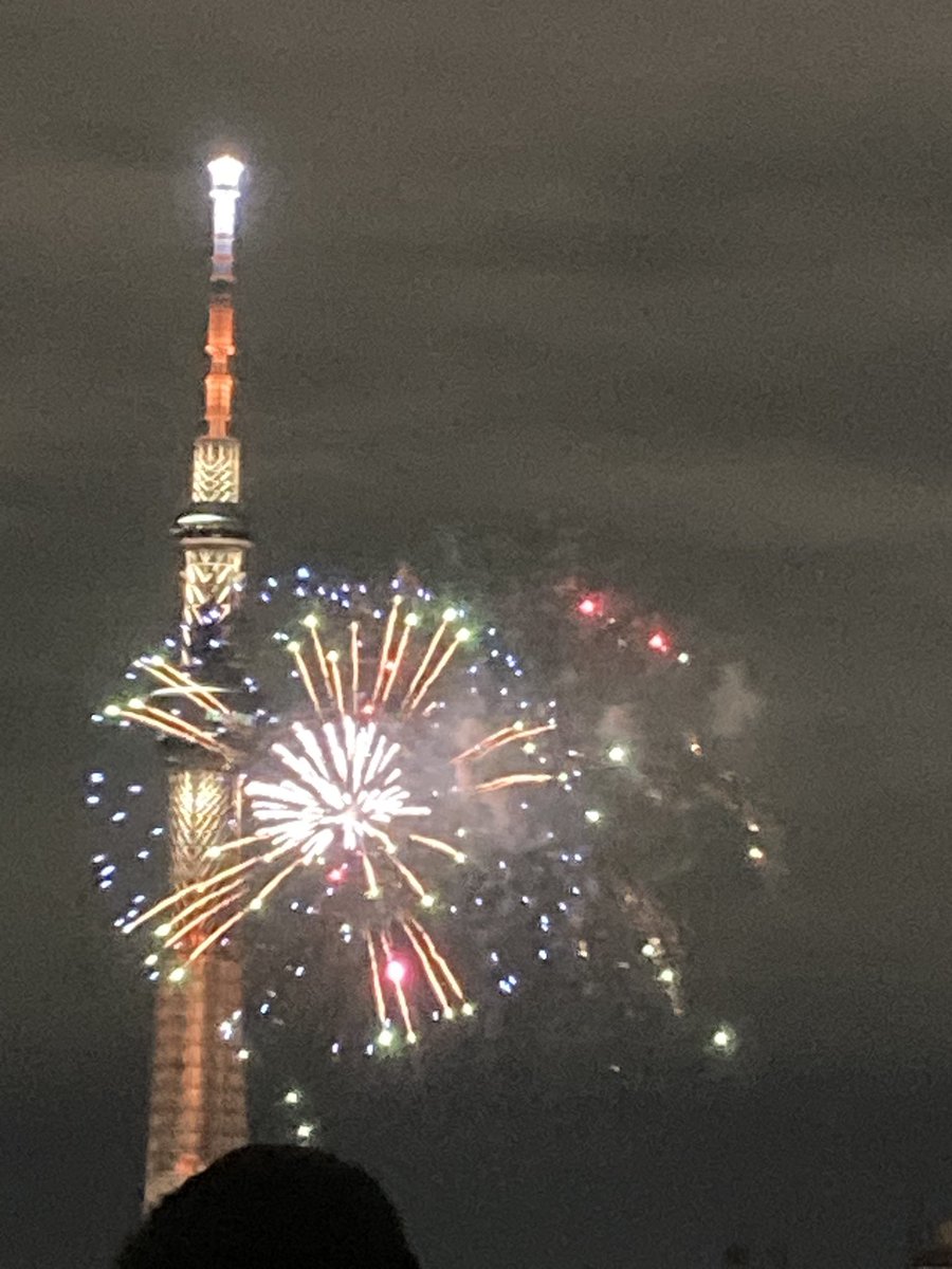スカイツリーと花火！！