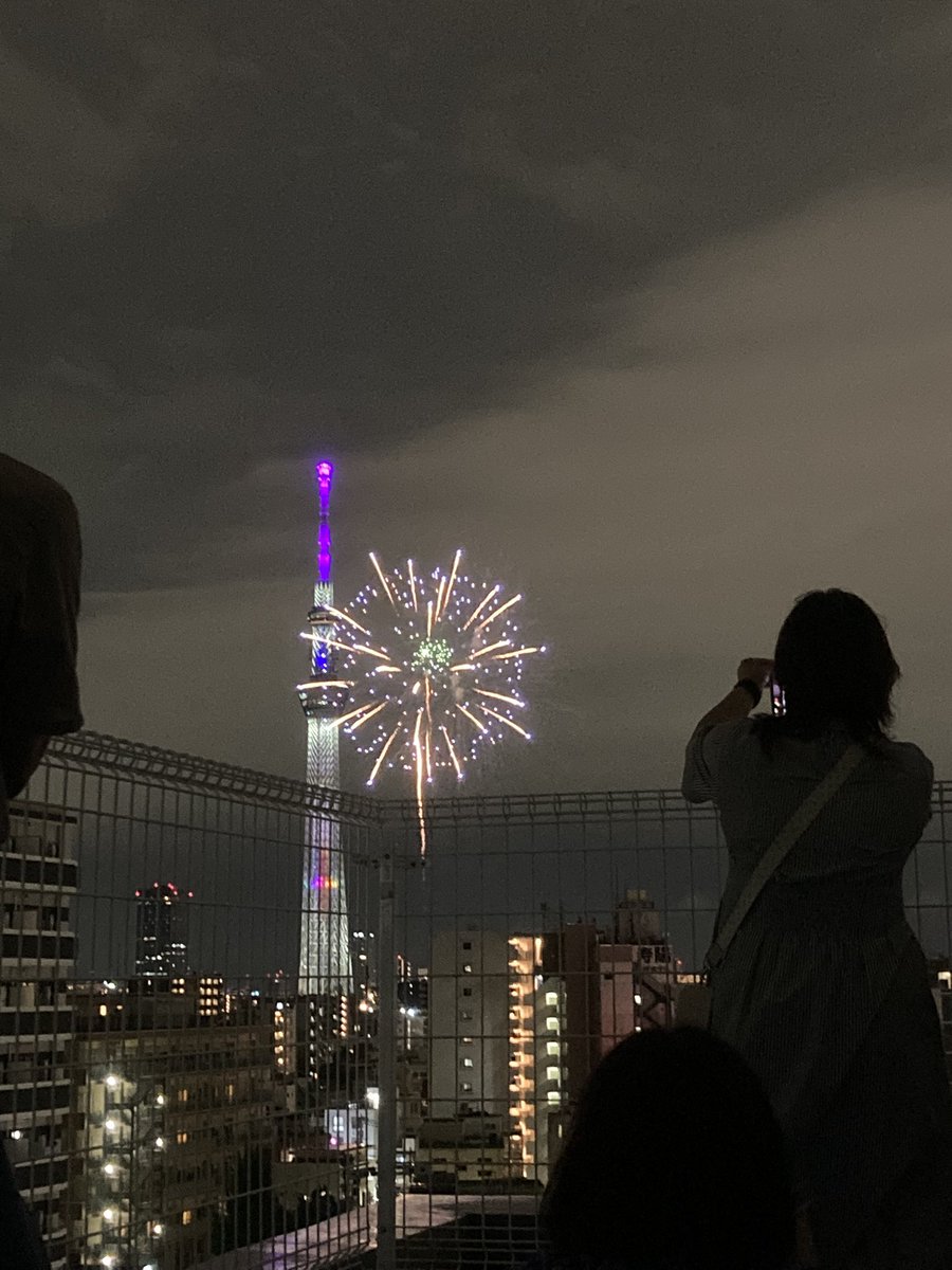 スカイツリーと花火！！