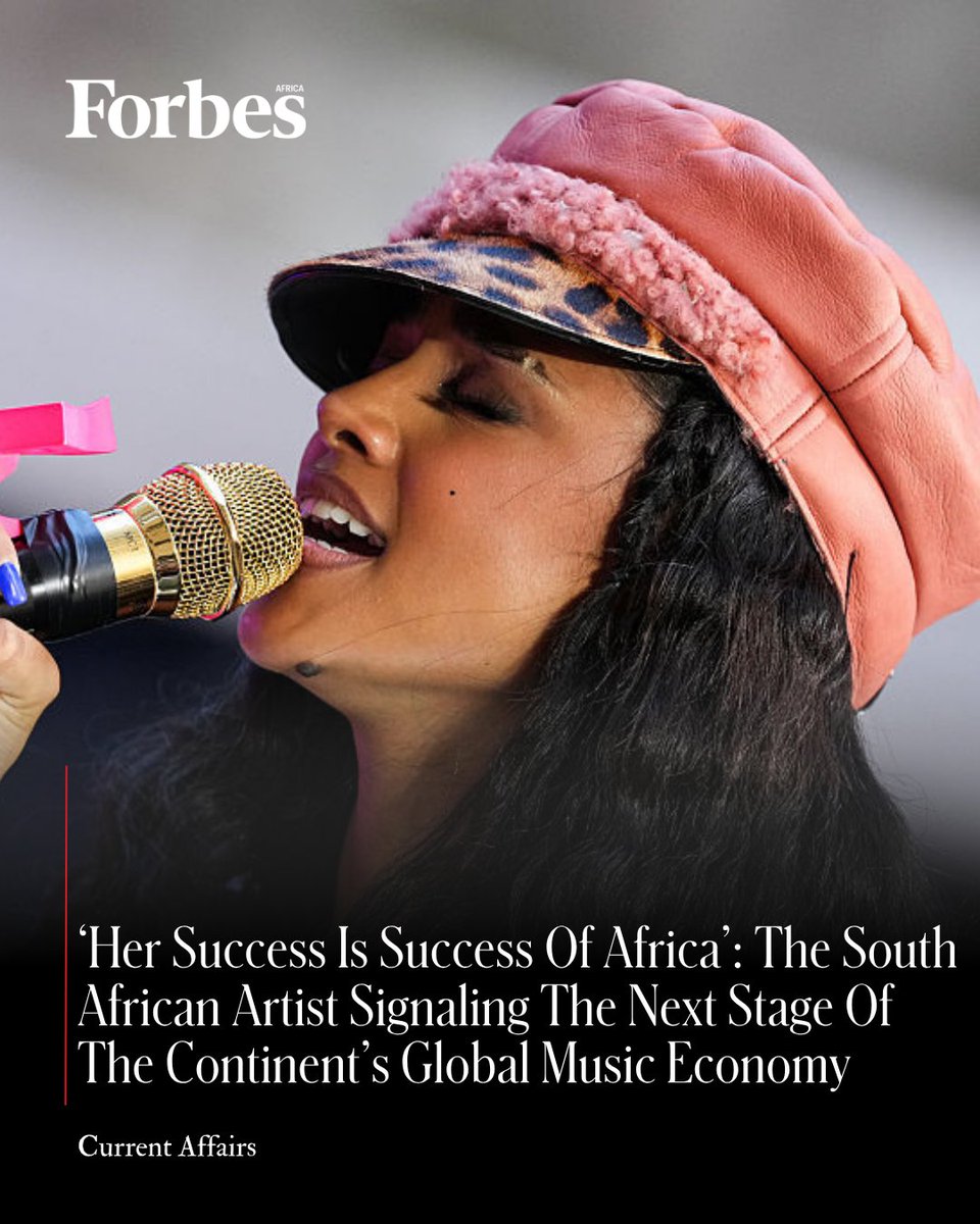 forbesafrica's tweet photo. #CurrentAffairs
South African two-time Grammy-winning artist Tyla is looking to build on one of the fastest global rises in contemporary music with the release of her second studio album, A*POP, a project that underscores her evolution from breakout hitmaker into one of Africa’s most commercially successful entertainment brands.

Read full story by clicking here⤵️
https://t.co/xRdtIXGY2c