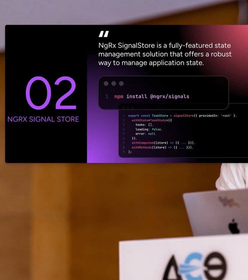 Tomtechh's tweet photo. Talked about Reactive State Super Powers with NgRx Signal Store. 🎤 

We explored 3 progressive approaches to state management: from simple component signals to full event driven architecture. The core message: start simple, add complexity when you need it. https://t.co/GBcm0dhRwi