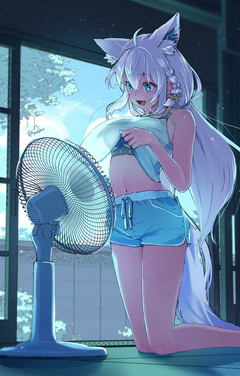torokko's tweet photo. 夏☀️
#絵フブキ

Daily Illustration, Day 237 – 白上フブキ(Shirakami Fubuki) https://t.co/mHCk6mU688