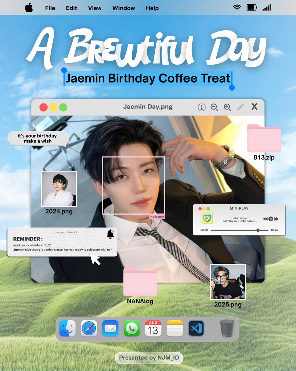 NJM_ID's tweet photo. 2026 JAEMIN BIRTHDAY PROJECT

A Brewtiful Day: Jaemin Birthday Coffee Treat

August 2026. https://t.co/KviAaiocNI