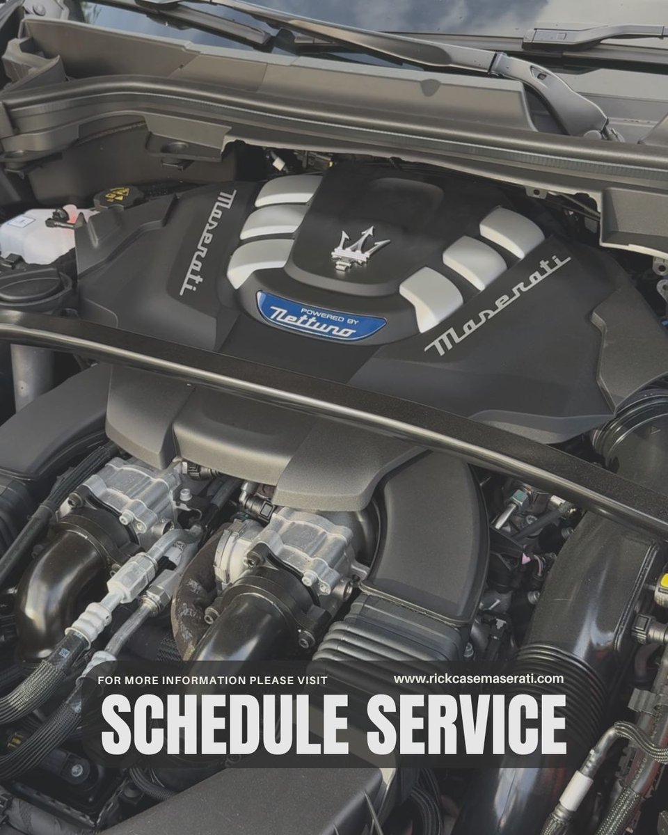 MaseratiRC's tweet photo. 🔧✨ Schedule your next service appointment at Rick Case Maserati and trust our certified technicians to provide the expert care your luxury vehicle deserves. #RickCaseMaserati #MaseratiService #ScheduleService #Maserati #LuxuryPerformance #DavieFL #ExpertCare https://t.co/Xasa3H3Dej