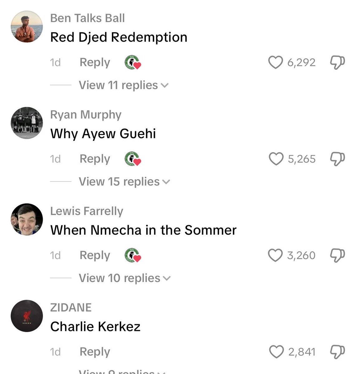 MwepuMagic's tweet photo. The comments of this FPL team name ideas video is GOATED😂😂😂😂 https://t.co/C1Cnw9SLBo